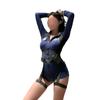 Roupa íntima sexy plus size sexo estilo europeu e americano roupa de irmã mais velha real sentindo noite policial cos uniforme terno indução sentimento roupa de aeromoça