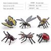 Abelha sólida artificial Aranha borboleta Naruto centopeia inseto animal modelo brinquedo infantil decoração de caixa de areia