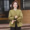 Top de Lana para Banquete de Boda 2026 Otoño/Invierno Nuevo Estilo Madre de Mediana Edad Abrigo de Lana Doble Cara de Alta Gama Lujo Ligero