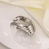 Pinza Metálica Irregular para Coleta Alta para Mujer, Estilo Coreano Elegante, Pinza para el Cabello Anticolapso en la Parte Posterior de la Cabeza, Pinza de Tiburón Pasador Tocado