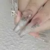 Accesorios de aleación para arte de uñas personalizados, tamaños mixtos, moños y cintas de metal, accesorios de uñas portátiles para DIY, venta al por mayor en grandes cantidades