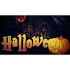 Exportação Transfronteiriça Amazon Tecido de Fundo de Halloween Pano Pendurado Bandeira Fábrica Atacado Abóbora Morcego Halloween 01