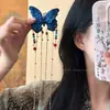 Nuevo Pasador de Mariposa con Borla Estilo Chino para Mujer 2025 Nuevo Estilo Antiguo Pinza Lateral para Flequillo Pinza para la Frente Accesorio para el Cabello