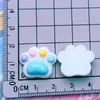 Pinza para el pelo con forma de garra de gato, color crema brillante, garra de perro, garra de oso, pinza para el pelo, cuerda para el pelo, pegatina para el refrigerador, funda de teléfono, accesorios decorativos de resina.