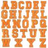 Adesivos de Toalha Bordados Transfronteiriços com Letras em Inglês Bordadas com Borda Dourada Patches Acessórios para Roupas Chenille Autoadesivos de Tecido para Computador