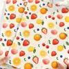 Papel de seda con estampado de frutas de colores, forro para caja de regalo, envoltorio de regalo, impresión de logotipo multicolor