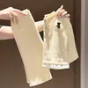 [Imprescindible] Conjunto de dos piezas para niña para primavera y otoño, con un elegante top de cuello y pantalones de pierna recta, un conjunto cómodo y moderno