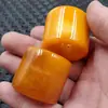 Imitação de Jade Jade Dragão Amarelo chave de boca calcita Chave de Jade laranja chave grande decoração de mão