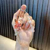 Cadena de Teléfono Móvil con Abalorios de Mariposa Llavero Llavero Acrílico Colgante Mejor Amiga Llavero de Cristal Pequeño Regalo Mayoreo