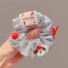 Scrunchie de Tela a Cuadros para Mujer, Liga para el Cabello Versátil Dulce y Fresca, Nuevo Accesorio para el Cabello de Personalidad Femenina