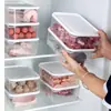 Caja de Almacenamiento, Apta para Microondas, Caja Transparente para Conservación de Frutas, Caja Sellada a Prueba de Fugas para Refrigerador, Almacenamiento Sellado de Comida, Frutas, Comida Fría