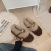 Otoño 2026 Nuevo Estilo Pequeña Fragancia Punta Redonda Planos de Piel Zapatos de Mujer Diseño Retro con Sentido Moda Versátil Más Terciopelo Zapatos de Una Sola Pieza