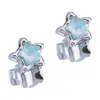 Cuentas ABS con Cuentas Animal Conejo Estrella Corazón Planta Cuentas Sueltas DIY Perforadas Accesorios para Collares Pulseras Joyería