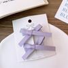 2 Piezas Pinzas para el Cabello con Lazo de Cinta de Satén Dulce Estilo Ballet Hechas a Mano Par de Pinzas Accesorios para el Cabello de Princesa para Niñas