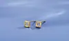 Suministro directo de fábrica aretes de plata S925 para mujer no son fáciles de alergia aretes con baño de oro y piedra aretes de diseño de personalidad venta al por mayor
