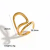 Estilo Ins Diseño de Nicho Anillo Abierto de Acero de Titanio Moda para Mujer Versátil Simple Anillo de Acero Inoxidable que No se Desvanece Pulsera