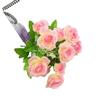 Ingeniería Ecológica Flores Artificiales Rosas de Colores Brillantes Flores Falsas Decoración del Hogar Rosas de Boda Flores Falsas
