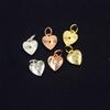 Cobre Banhado A Ouro Platinado Ouro Rosa Ouro Diamante Coração Pingente Estrela Brilhante DIY Brincos Pulseira Colar Acessórios