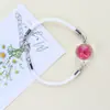 Popular Comercio Exterior Transfronterizo Amazon Flores Secas Naturales Flores Reales Flor de Cerezo Narciso Pulsera Piedra del Tiempo Estilo Cuerda de Milán