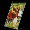 Cartão de mesa tipo L para atacado cartão de mesa 128x 178mm plástico placa de mesa cartão display etiqueta de preço de bebida