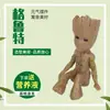 Maceta Árbol Hombre Groot Edición de Bolsillo Pequeño Hombre Árbol Bebé Guardián de la Galaxia Madera Brasileña Hecha a Mano Adornos de Plantas en Maceta