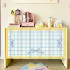Cortina Simple para Gabinete Estilo Coreano para Cubrir Desorden, Cortina de Puerta de Gabinete a Prueba de Polvo, Cortina de Cocina sin Taladro para Ocultar Áreas Desagradables, Cortina de Tela para Zapatero