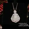 Hielo Penetrante para Joyería Huevo Azul Calcedonia Flor Dios Gema Pulsera Nuevo Estilo Chino Hebilla Segura Calcedonia Blanca Collar traje