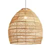 Lámpara de araña japonesa para restaurante, bar, escritorio, dormitorio, estudio, salón de té, ratán, estilo pastoral chino, tatami, lámpara de araña de ratán