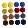 16mm Terciopelo Colorido de Principios de Invierno con Flocado Redondas Bolas de Panal Adornos Semi-Redondos Parches Accesorios para Aretes DIY Accesorios para Pasadores de Cabello