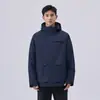 Nueva Chaqueta con Capucha Suelta Tres en Uno para Pareja Otoño e Invierno, Engrosada y Cálida, Ropa de Trabajo Unisex, Prenda Superior Impermeable y Cortavientos
