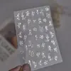 Adesivos Tomoni para Unhas com Relevo DIY Acessível Estilo Luxo Adesivos de Unha Retro Pintados à Mão Flor de Metal Material para Arte de Unhas Acessórios