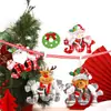 Decoraciones Navideñas Nuevas Transfronterizas Árbol de Navidad Colgante Pequeño para Personas Mayores Muñeco de Nieve Ciervo Oso Adornos Colgantes Pequeños Regalos