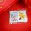 Año Nuevo del Caballo Modelo 999 Oro Puro Pegatina para Teléfono Móvil para Riqueza Instantánea y Dinero, con Adhesivo Posterior, Regalo Pequeño de 2 mg al por Mayor