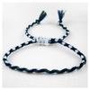 Pulsera colorida simple pequeña fresca tejida a mano pulsera de algodón trenzado pulsera geométrica europea y americana