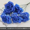 Azul Klein Azul Casamento Simulação Flor de Seda Azul Escuro Vento do Oceano Adereços de Auditório Decoração de Caminho Flor Artificial Material