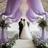 Cortina de gasa de malla para decoración de bodas, fiestas y eventos transfronterizos, accesorios para exteriores, venta directa de fábrica