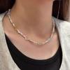 Collar de Corazón de Plata Esterlina S925 con Perla para Mujer Elegante de Moda que No se Desvanece Cadena para Clavícula Collar Versátil de Nicho con Clase