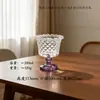 Taza de Helado Embosada Retro Romántica Francesa Taza de Postre de Helado Alta Estilo Palacio Corona Nido de Pájaro Taza de Vidrio