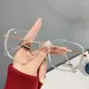 Nuevas Gafas Teame Anti-luz Azul para Miopía Moda Popular en Internet Montura de Gafas Trendy Gafas para Miopía de Color Cambiante Liso para Mujer