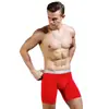 Ropa interior deportiva ajustada extendida modal resistente al desgaste para hombre calzoncillos talla grande pierna larga shorts inferiores para correr