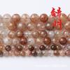 Zhuming Trade Cuentas de Cristal de Cabello Rojo Natural Cuentas Sueltas Cuentas de Cristal de Cabello de Cobre Pulsera Collar Accesorios de Joyería Venta al por Mayor
