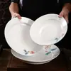 Platos Cerámicos Estilo Chino, Platos para Entrantes Fríos, Platos para Platos Calientes, Platos para Filete, Platos Estilo Occidental, Platos Planos para el Hogar, Platos Redondos para Restaurante y Hotel