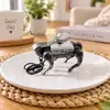 Llavero de Juguete Perro Robot Mecánico de Dibujos Animados Plegable Colgante para Bolso de Pareja Coche Regalo Regalo del Festival Qixi