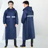 Capa de Chuva para Viagem ao Ar Livre Caminhada Veículo Elétrico Integrado Peça Única Capa de Chuva Genuína Capa de Chuva Longa Impermeável Espessada