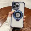 Suporte Magnético Galvanizado Adequado para Capa Protetora Apple 16Pro Capa Macia Galvanizada Anti-Queda para Celular Iphone13 15