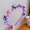 Banda para el cabello con textura de fideos de burbujas Sanrio para niñas que no se ata la cabeza, linda banda para el cabello de princesa con diseño de viento, banda para el cabello antideslizante con dibujos animados de colores