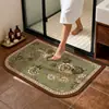 Alfombrilla de Piso Retro para Baño, Absorbente de Agua para Ducha, Resistente a la Suciedad, Antideslizante, Se Puede Cortar, Secado Rápido, Resistente al Desgaste, Alfombrilla de Piso de Tierra de Diatomeas