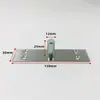 Mola de piso de porta de vidro, extensão do eixo superior, peça de hardware, acessórios de fixação de eixo fixo simples de aço inoxidável