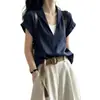 Conjunto de Duas Peças com Decote V para Mulheres Plus Size, Manga Curta, Novo Estilo Verão 2026, Caimento Solto, Emagrecimento, Valoriza a Silhueta, Top Elegante