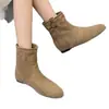 Botas de moda Otoño/Invierno 2026, estilo nuevo con aumento de altura interior, botines estilo Western, botas de vaquero para mujer, efecto adelgazante, suela plana, punta redonda, estilo Birkenstock